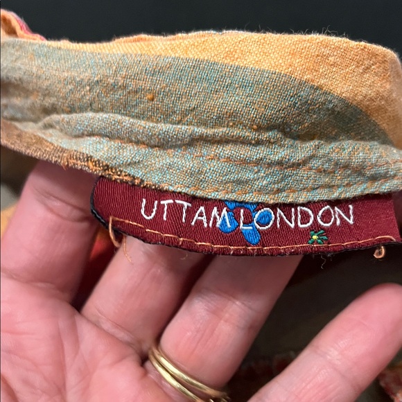 Authentic Boho Vintage Bohemian Uttam London Striped Boho Skirt size Small - Picture 3 of 5